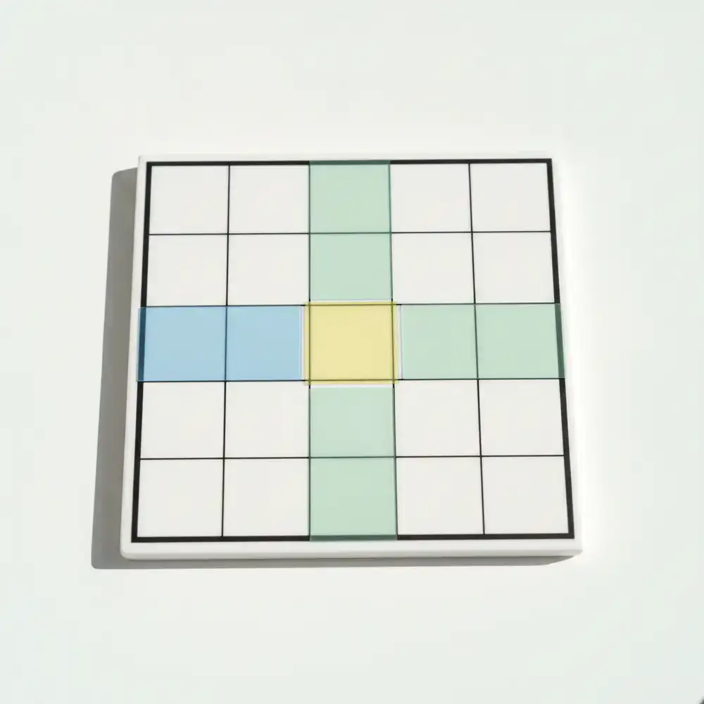 Diagrama de las reglas de filas, columnas y regiones del Sudoku